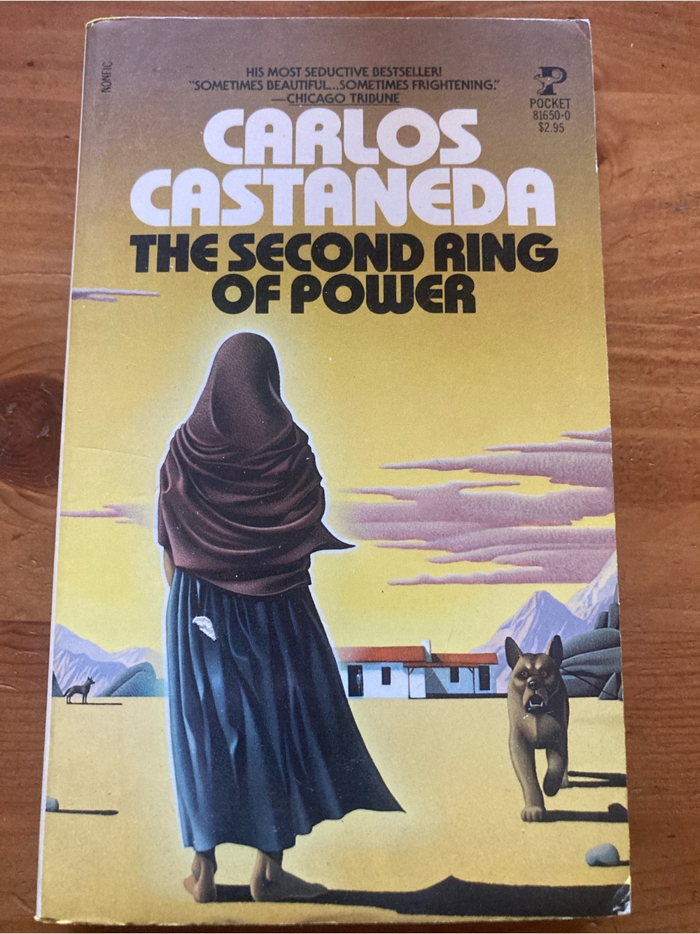 Carlos Castaneda The Second Ring of Power - Yellow & Blue Cover